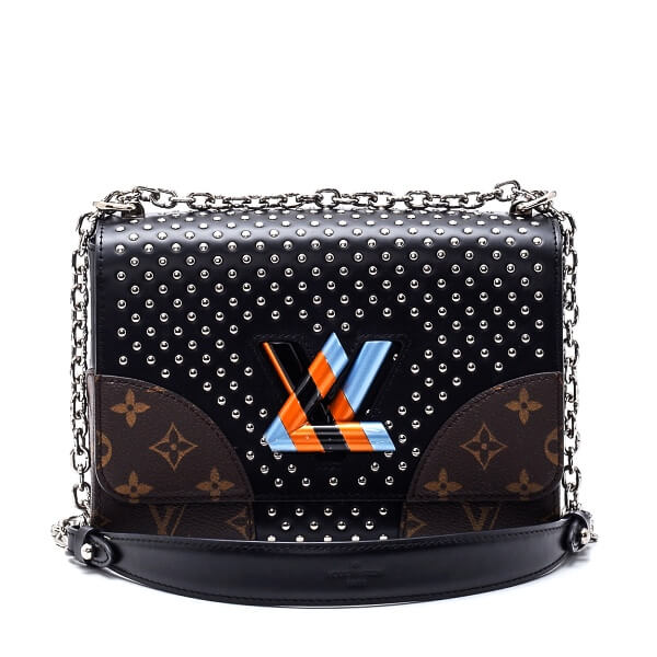 Louis Vuitton - Black/Monogram Canvas and Leather Limited Edition Coin Sted Twist MM Bag